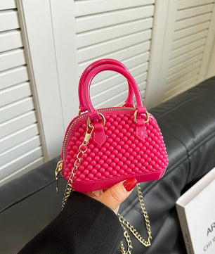 fashion little fragrance chain bag jelly pearl kids beach vacation shell girl candy color coin purse