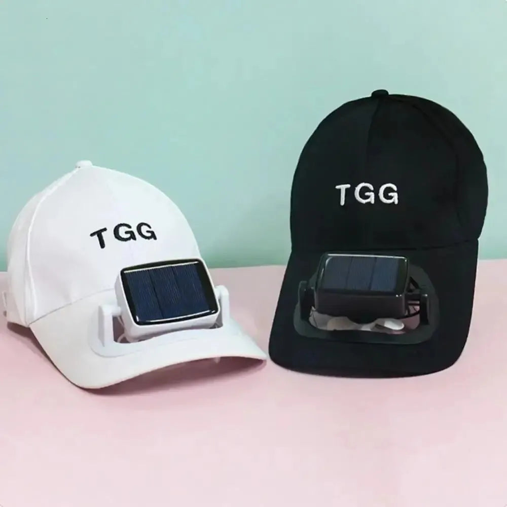 Cap With Solar Fan