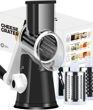 3-in-1 Rotary Cheese Grater & Vegetable Slicer