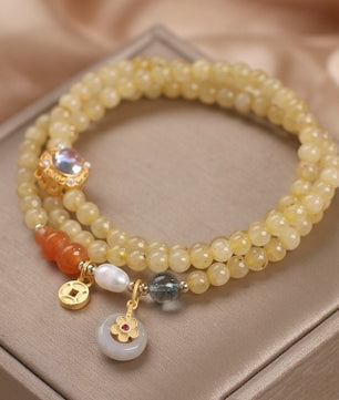 Natural Amethyst Multi-Circle Bracelet for Women
