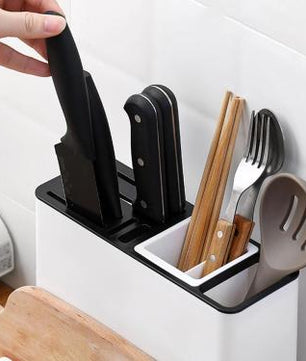 Multi-Purpose Kitchen Knife & Tableware Storage Rack – Smart & Stylish Organizer