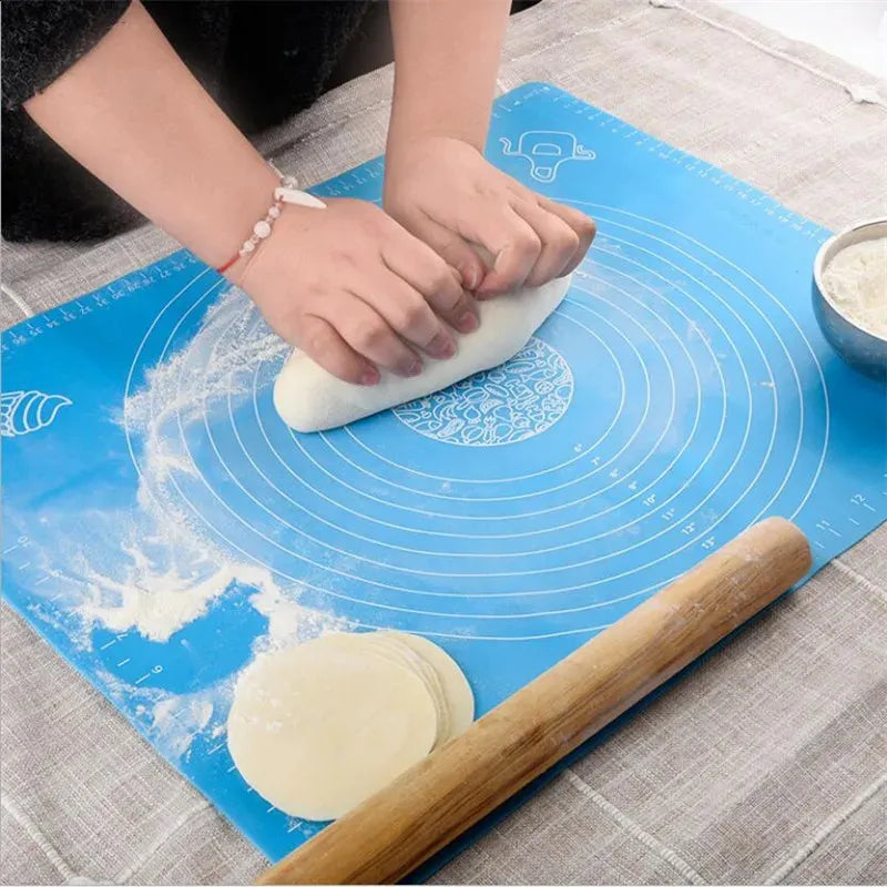 Silicone Baking Mats Sheet Pizza Dough Non-Stick Maker Holder Pastry Kitchen Accessories Cooking Tools Utensils Bakeware Gadget