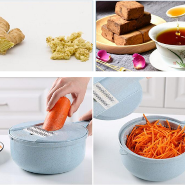 Slicer & Vegetable Cutter with Strainer