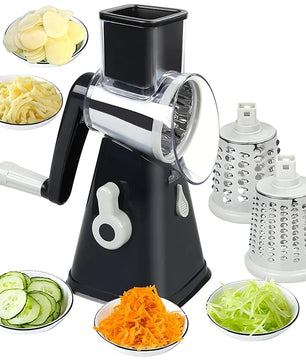 3-in-1 Rotary Cheese Grater & Vegetable Slicer