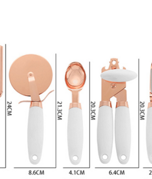 Kitchen Household Peeler Gadget Copper Plating Set