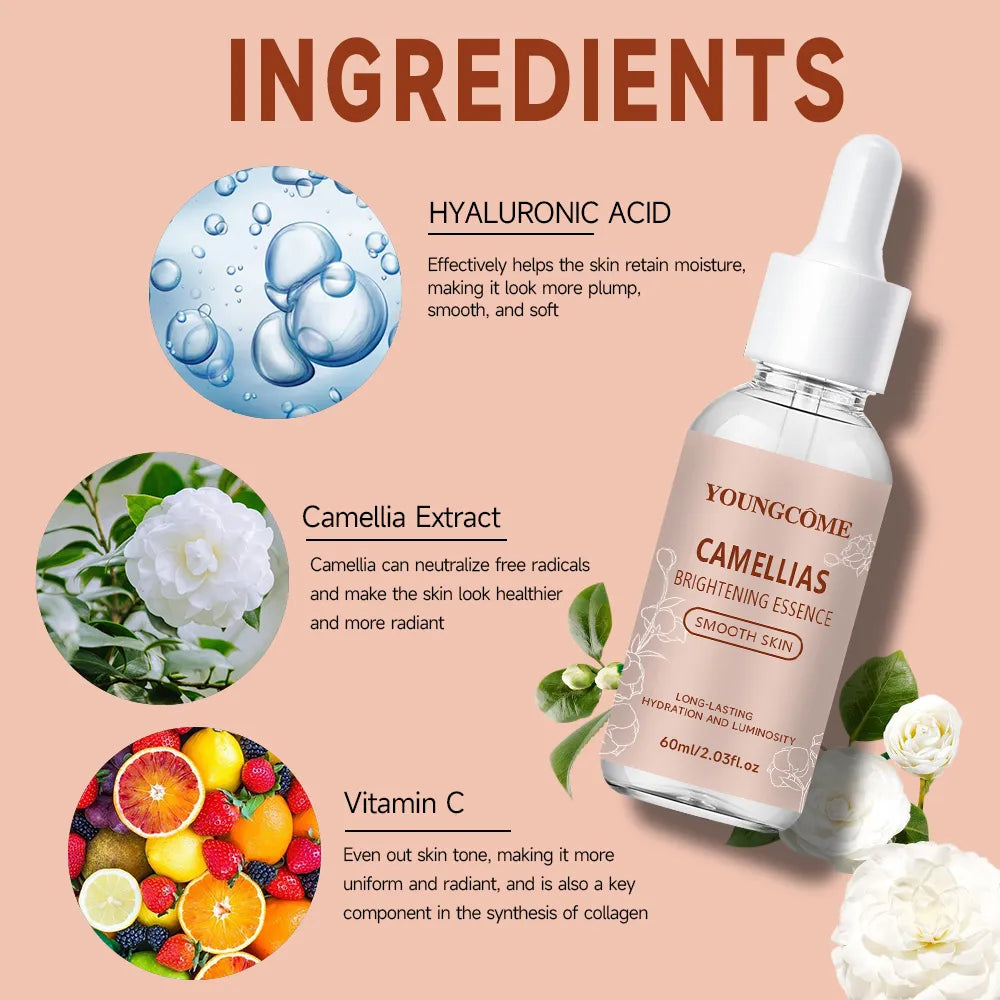 Camellias Brightening Essence Face Serum – Hydrating & Oil Control