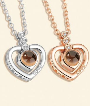 Heart-shaped projection pendant