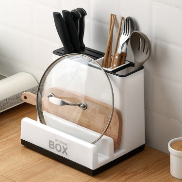 Multi-Purpose Kitchen Knife & Tableware Storage Rack – Smart & Stylish Organizer