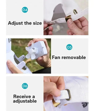 Cap With Solar Fan