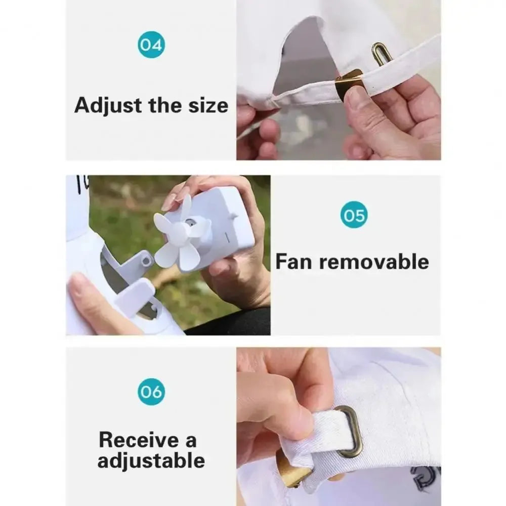 Cap With Solar Fan