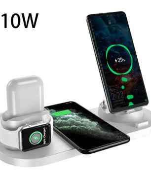 6 in 1 Wireless Fast Charging Dock Station for iPhone, Watch, and Phone