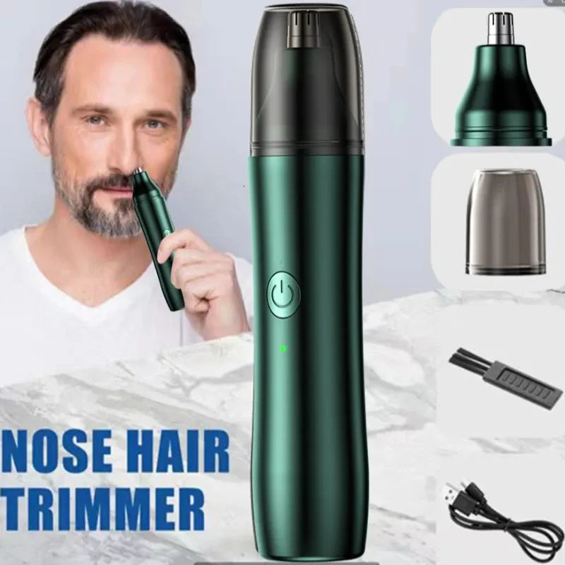 2-in-1 Rechargeable Nose & Ear Hair Trimmer – Safe & Painless Grooming