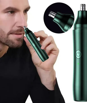 2-in-1 Rechargeable Nose & Ear Hair Trimmer – Safe & Painless Grooming