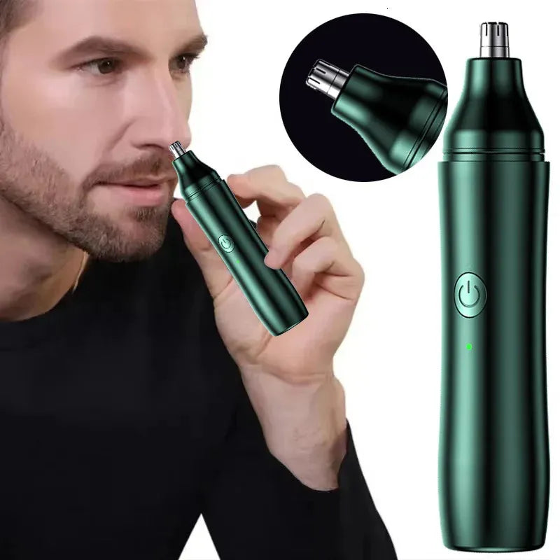 2-in-1 Rechargeable Nose & Ear Hair Trimmer – Safe & Painless Grooming