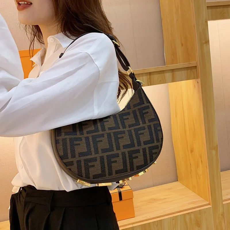 Designer Shoulder for woman outdoor casual half moon vintage cross bag