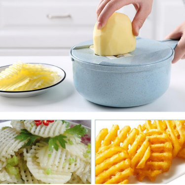 Slicer & Vegetable Cutter with Strainer