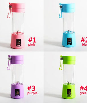 380Ml Juicer Personal With Travel Cup USB Portable Electric Blender Rechargeable Juicer Bottle Fruit Vegetable Kitchen Tools