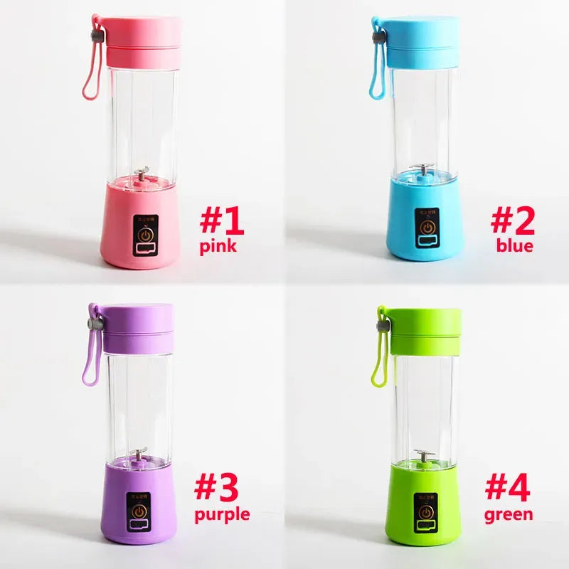 380Ml Juicer Personal With Travel Cup USB Portable Electric Blender Rechargeable Juicer Bottle Fruit Vegetable Kitchen Tools