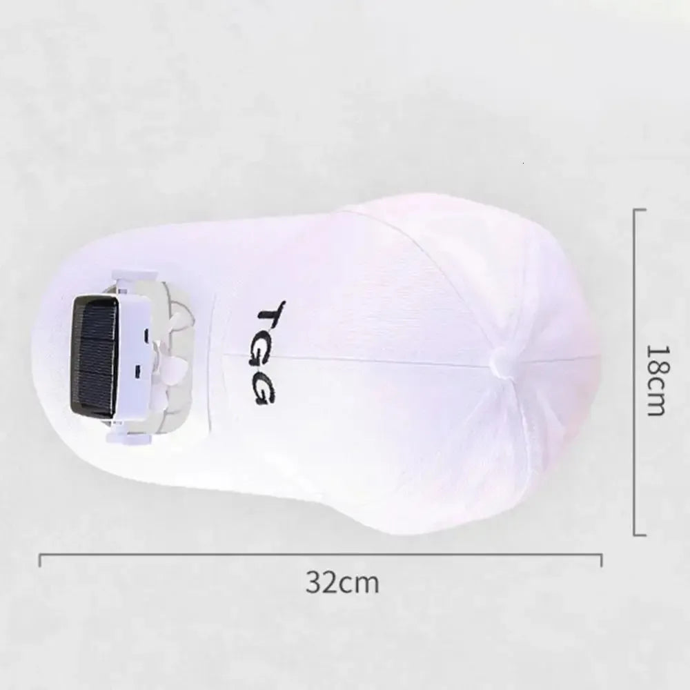 Cap With Solar Fan
