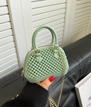 fashion little fragrance chain bag jelly pearl kids beach vacation shell girl candy color coin purse