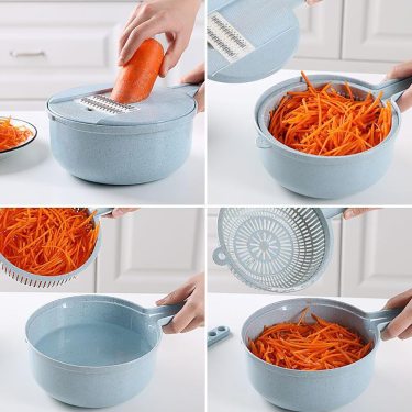 Slicer & Vegetable Cutter with Strainer