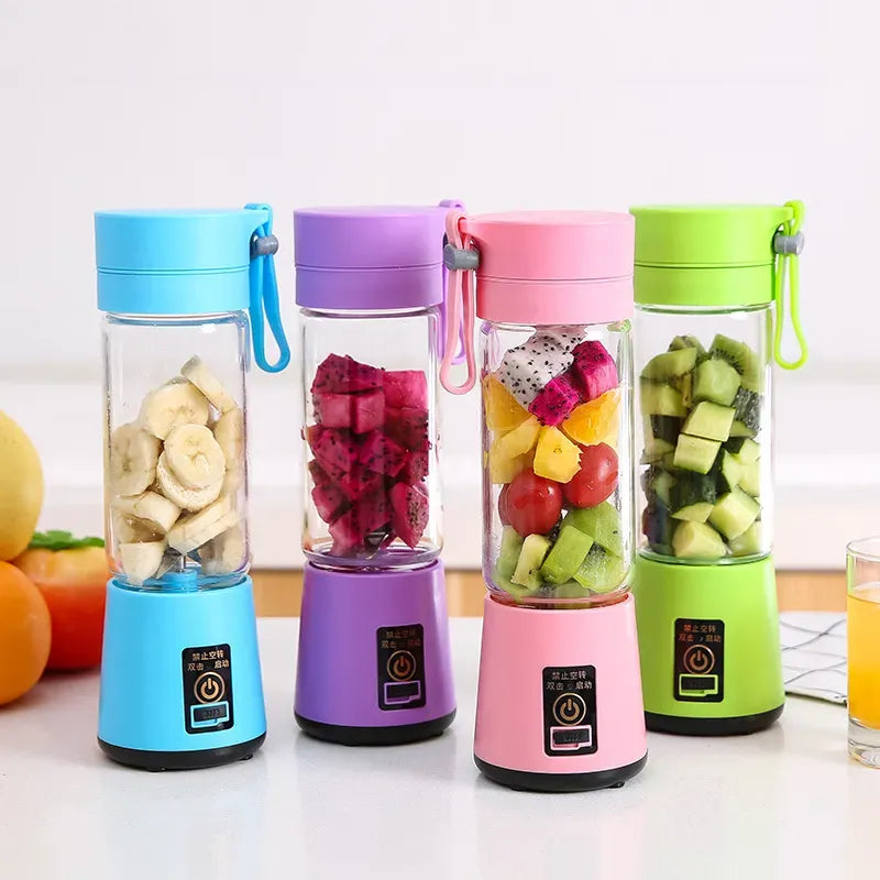 380Ml Juicer Personal With Travel Cup USB Portable Electric Blender Rechargeable Juicer Bottle Fruit Vegetable Kitchen Tools