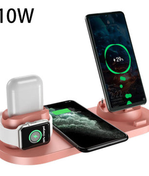 6 in 1 Wireless Fast Charging Dock Station for iPhone, Watch, and Phone