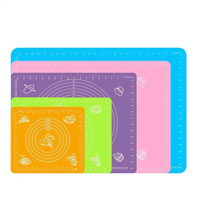 Silicone Baking Mats Sheet Pizza Dough Non-Stick Maker Holder Pastry Kitchen Accessories Cooking Tools Utensils Bakeware Gadget