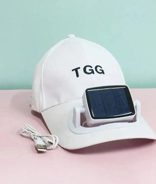 Cap With Solar Fan