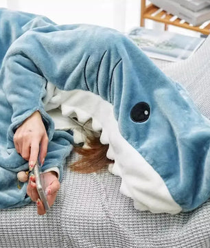 Shark Blanket Adult Shark Blanket Super Soft Cozy Flannel Hoodie Shark Blanket Hoodie Adult Wearable Shark Blanket Shark Blanket 240328