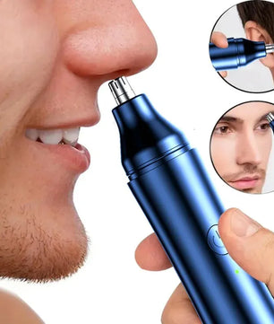2-in-1 Rechargeable Nose & Ear Hair Trimmer – Safe & Painless Grooming