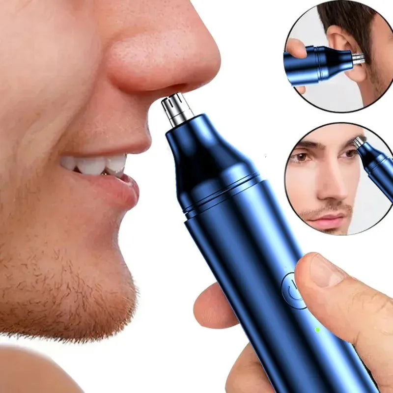 2-in-1 Rechargeable Nose & Ear Hair Trimmer – Safe & Painless Grooming