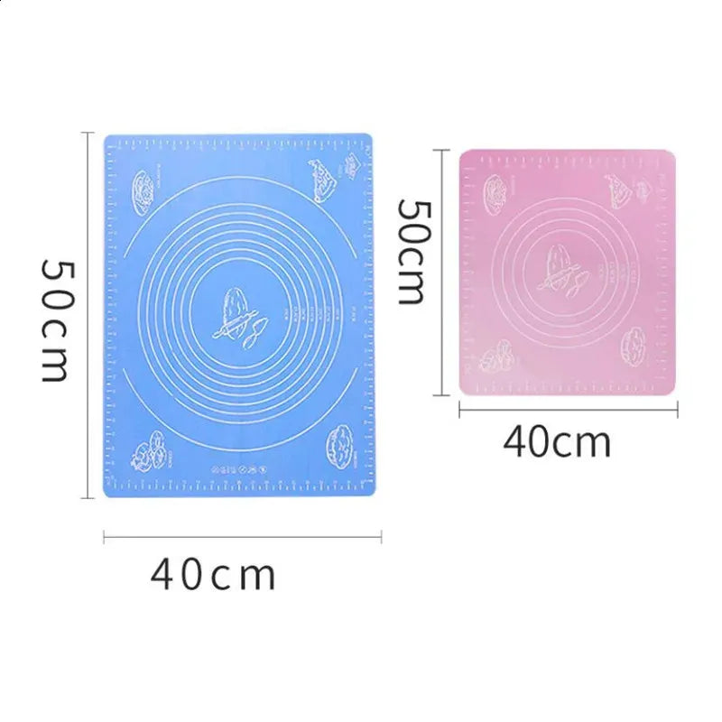 Silicone Baking Mats Sheet Pizza Dough Non-Stick Maker Holder Pastry Kitchen Accessories Cooking Tools Utensils Bakeware Gadget