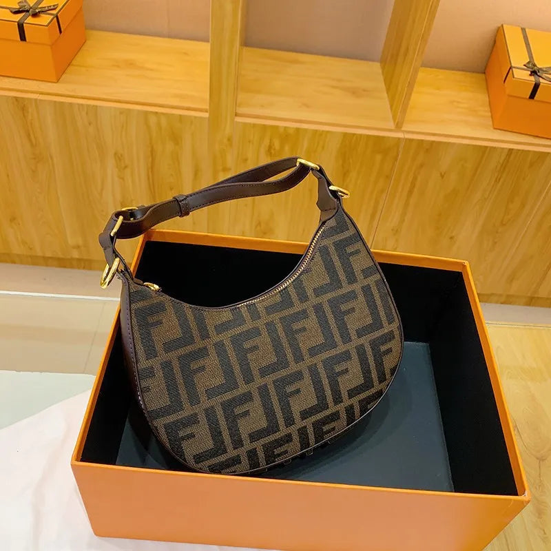 Designer Shoulder for woman outdoor casual half moon vintage cross bag