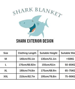 Shark Blanket Adult Shark Blanket Super Soft Cozy Flannel Hoodie Shark Blanket Hoodie Adult Wearable Shark Blanket Shark Blanket 240328