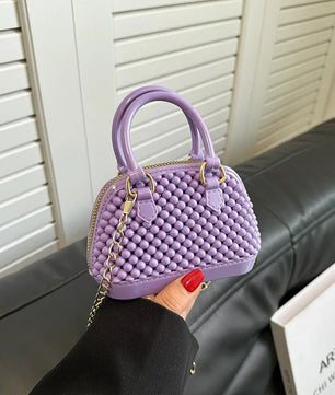 fashion little fragrance chain bag jelly pearl kids beach vacation shell girl candy color coin purse
