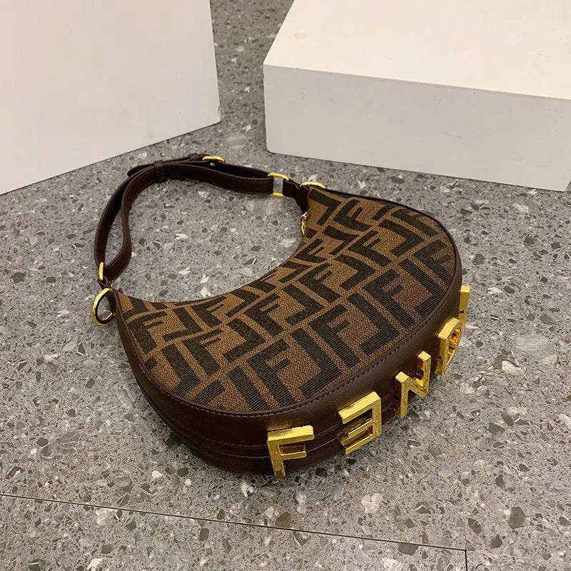 Designer Shoulder for woman outdoor casual half moon vintage cross bag