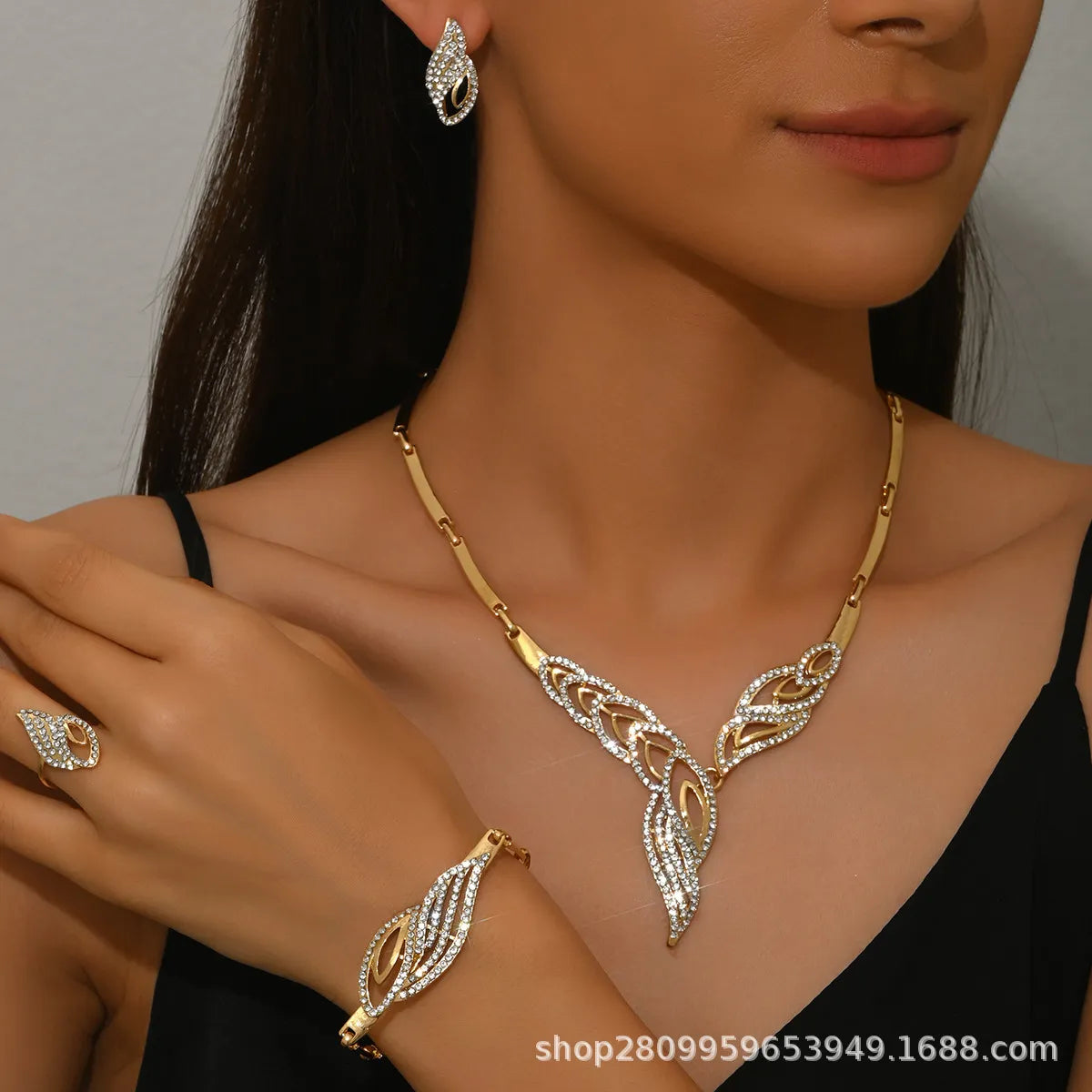 Bridal Crystal Jewelry Set
